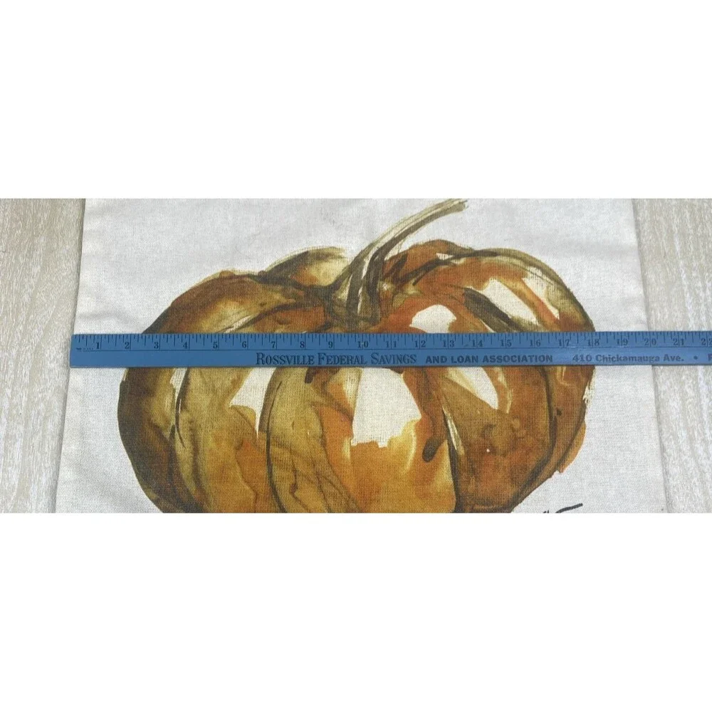 Pottery Barn Lauren Herrera Painted Market Pumpkin Pillow Cover  Fall Autumn